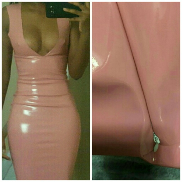 💋PU LEATHER BODYCON SHEATH DRESS!!! - Picture 5 of 8